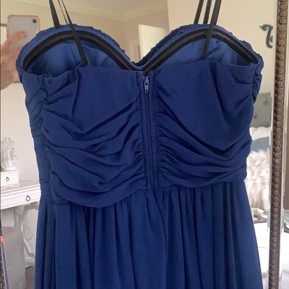 Blue high-low dress - Picture 4 of 4